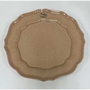 New Casa Stone by Casafina Impressions Mocha Dinner Plate. KT135